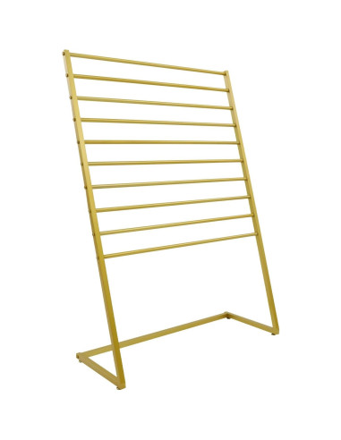 Soporte exhibición bufandas Venionwa 10 niveles dorado 100cm