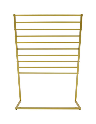 Soporte exhibición bufandas Venionwa 10 niveles dorado 100cm