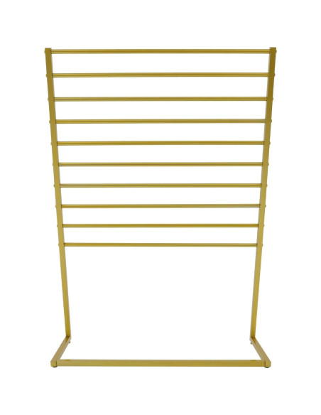 Soporte exhibición bufandas Venionwa 10 niveles dorado 100cm