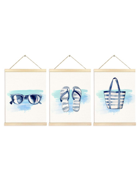 Marco de Póster de Arte Costera BESERH 30x40 cm Juego de 3