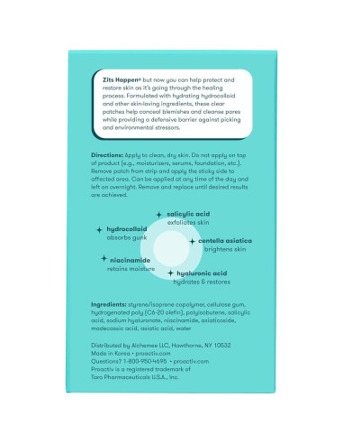 Parches para Acné Proactiv Zits Happen 90 Unidades 12mm