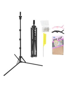 Soporte de Peluca Plegable LNASI Ajustable 43-142 cm Metal