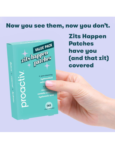 Parches para Acné Proactiv Zits Happen 90 Unidades 12mm