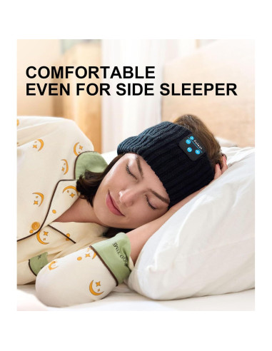 Beanie Bluetooth Fulext Calentador de Oídos Negro-Gris