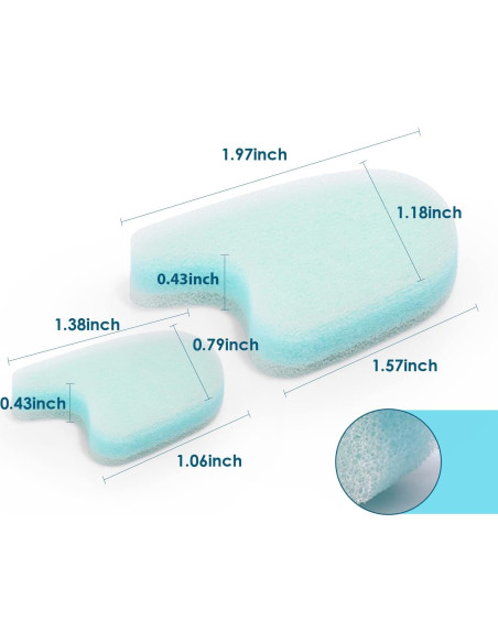 Separadores de Dedos de Espuma Kimihome - Alivio para Juanetes Separadores de Dedos de Espuma Kimihome - Alivio para Juanetes