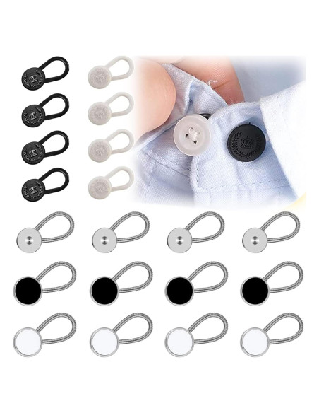 20 Extensores de Cuello THSIREE Flexibles para Camisas y Pantalones