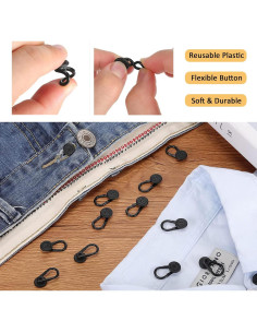 20 Extensores de Cuello THSIREE Flexibles para Camisas y Pantalones 2