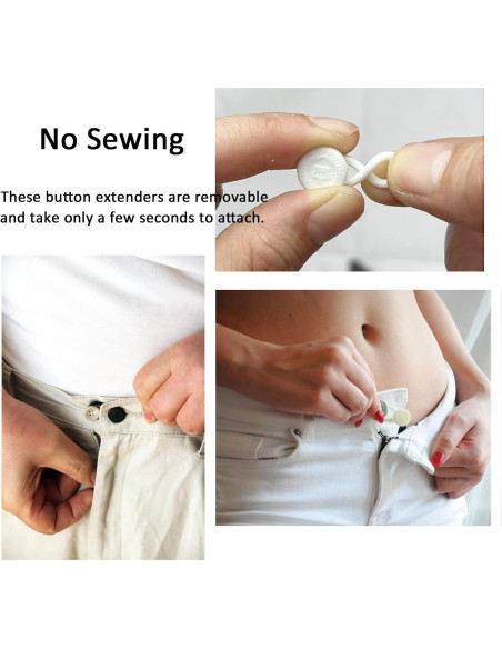 20 Extensores de Cuello THSIREE Flexibles para Camisas y Pantalones