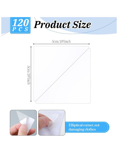 120 Soportes de Cuello Autoadhesivos ValueBargain para Camisas