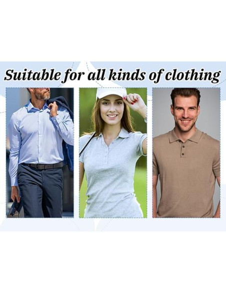 120 Soportes de Cuello Autoadhesivos ValueBargain para Camisas