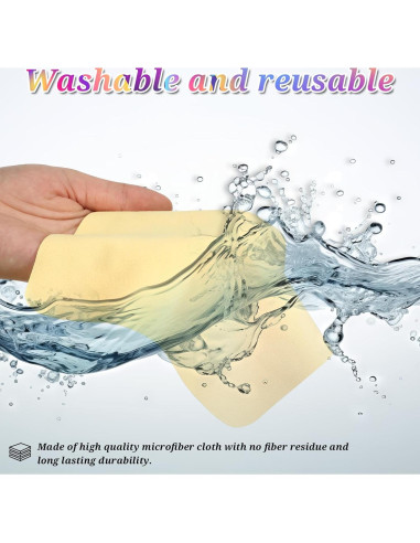 Paños de Limpieza Microfibra Suede Zyghjort 100 Pcs 14x17 cm