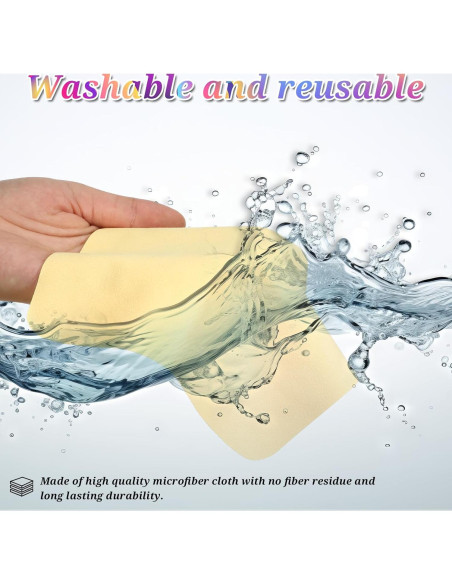 Paños de Limpieza Microfibra Suede Zyghjort 100 Pcs 14x17 cm