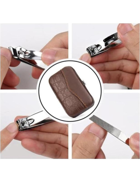 Set de Manicura y Pedicura 10 Piezas Yrighjo Acero Inoxidable