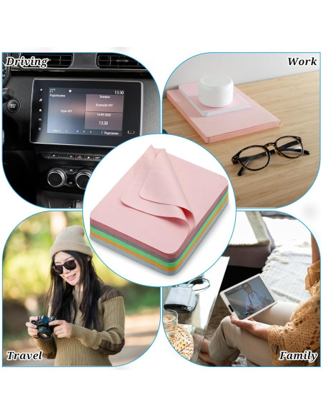 Paños de Limpieza Microfibra Suede Zyghjort 100 Pcs 14x17 cm