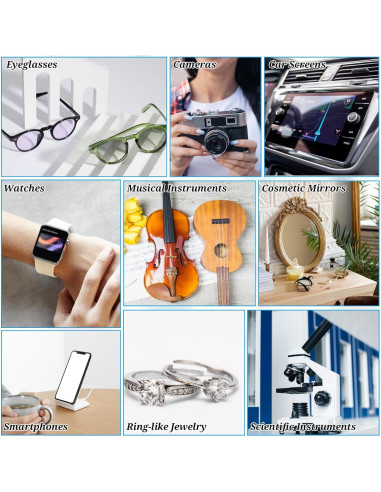 Paños de Limpieza Microfibra Suede Zyghjort 100 Pcs 14x17 cm