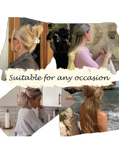 Pinzas para Cabello Drnytunk, 12 Piezas 3.81 cm Antideslizantes 2