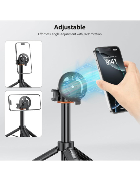 Soporte de trípode magnético VRIG para iPhone 12-16 Pro Max