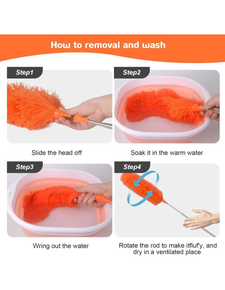 Plumero Extensible de Microfibra CHENCAILI 76.2 a 254 cm
