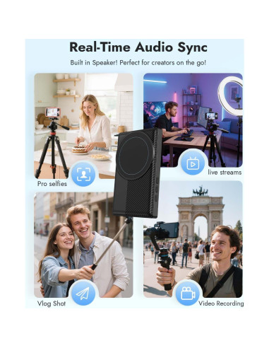 Monitor Selfie Inalámbrico WARDIX 3.97" Magnético