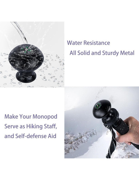 Empuñadura de Monopod Rigdance + Perilla de Aluminio para Bastón