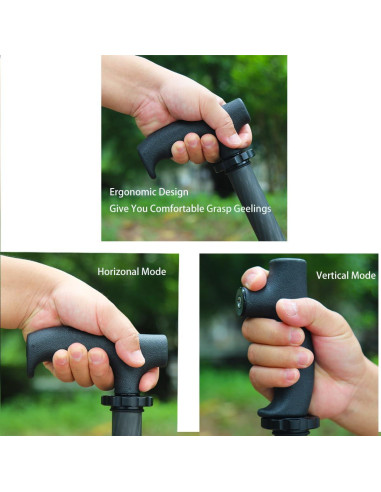 Empuñadura de Monopod Rigdance + Perilla de Aluminio para Bastón