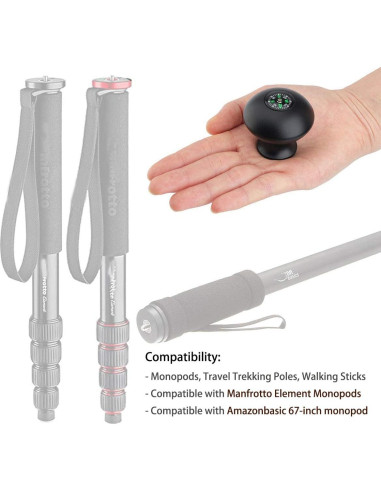 Empuñadura de Monopod Rigdance + Perilla de Aluminio para Bastón