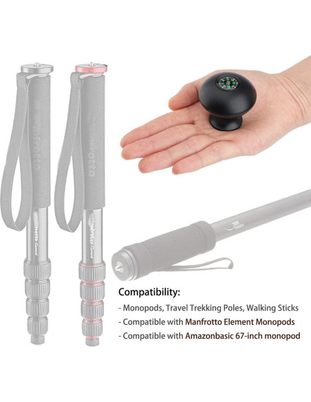 Empuñadura de Monopod Rigdance + Perilla de Aluminio para Bastón