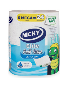Papel Higiénico Nicky Elite 36 Rollos Mega Ultra Suaves 2