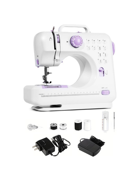 Máquina de Coser Eléctrica Portátil LoMoTive LMT-frj púrpura
