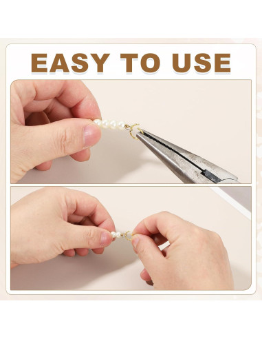 Kit 100 Anillas Abiertas y Retorcidas uxcell 4mm Oro K