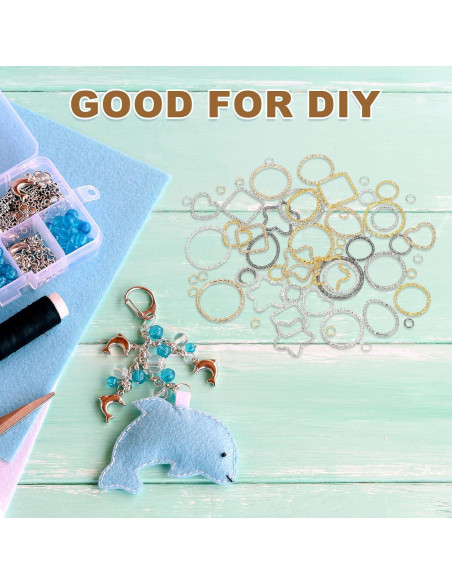 Kit 100 Anillas Abiertas y Retorcidas uxcell 4mm Oro K Kit 100 Anillas Abiertas y Retorcidas uxcell 4mm Oro K