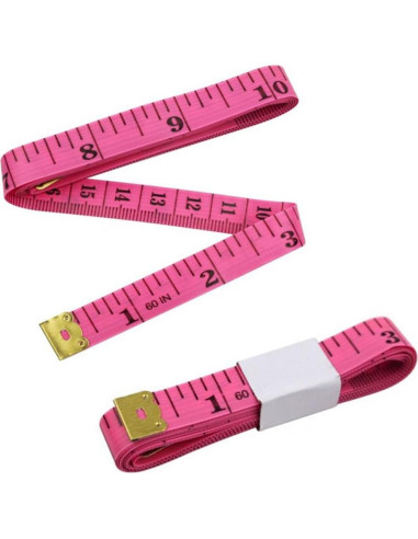 Cinta Métrica Flexible Doble Cara 150 cm Rosa - SquarezhenBo