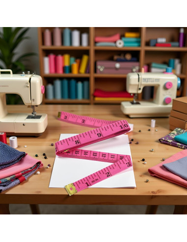 Cinta Métrica Flexible Doble Cara 150 cm Rosa - SquarezhenBo