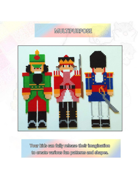 Tableros de Cuentas Perler 15cm Transparentes - Set de 3 Piezas