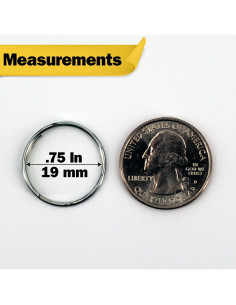 Anillas de Llave de Acero Galvanizado Versa-Tags 250 Unidades 2