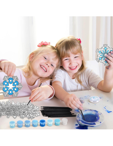 Kit de Manualidades Poen 28 Atrapasoles Copo de Nieve DIY