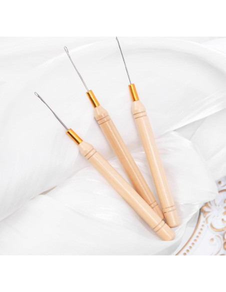 Kit de Ganchillo 3PCS Vlasy con Enhebrador y Herramientas