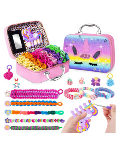 Kit de Fabricación de Pulseras Kikikid Unicornio 1000 Bandas