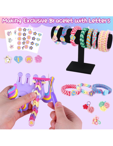 Kit de Fabricación de Pulseras Kikikid Unicornio 1000 Bandas