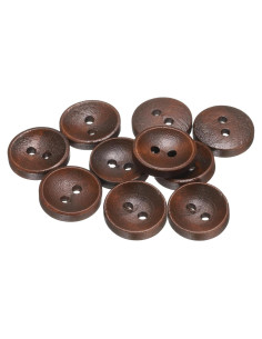 Botones de Costura de Madera HARFINGTON 10pcs 15mm Marrón