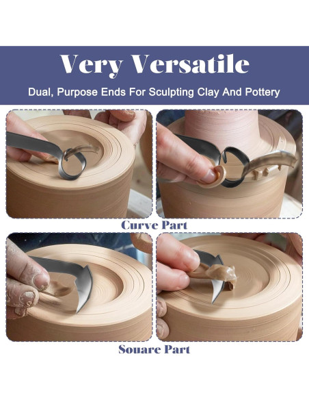 Herramientas de Recorte de Cerámica Quilax - 2 Piezas Doble Cara