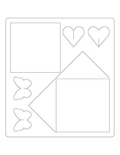 Troquel Sizzix Bigz Mini Tarjeta y Sobres Kath Breen 6.35cm 2