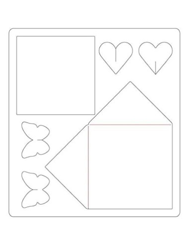 Troquel Sizzix Bigz Mini Tarjeta y Sobres Kath Breen 6.35cm