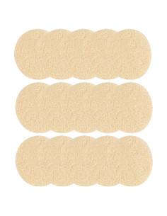 15 Esponjas Faciales Exfoliantes de Loofah WHTCHSU - Natural