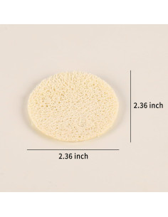 15 Esponjas Faciales Exfoliantes de Loofah WHTCHSU - Natural 2