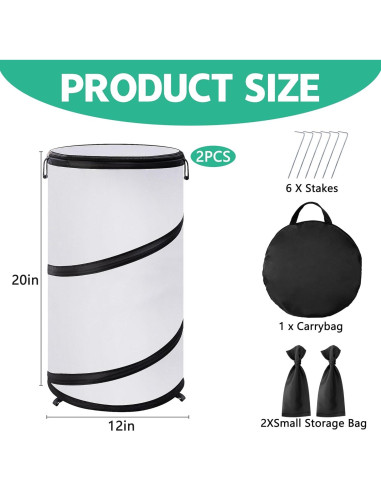 Cubierta de Planta Invierno 2 Pcs Pop Up 50.8x30.5cm PURPLE STAR