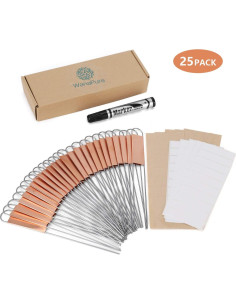 25 Etiquetas de Cobre para Plantas Wanapure 20.32 cm Reutilizables 2