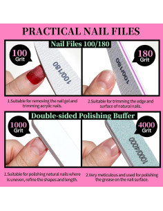 Kit de Cuidado de Uñas FANDAMEI - Manicura y Pedicura Completo 2