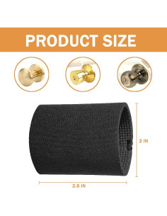 Cubierta de Manija de Puerta Redonda MDZDN - Silicona Antiescaldante 2