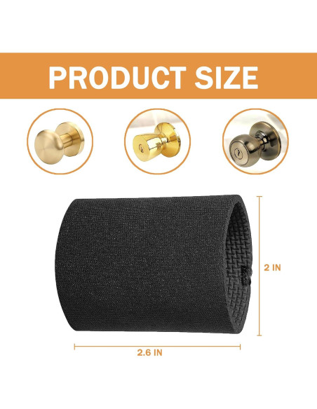 Cubierta de Manija de Puerta Redonda MDZDN - Silicona Antiescaldante